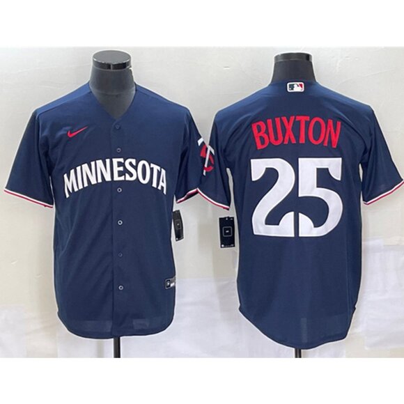 Mens Youths Kids Womens Byron Buxton Navy Stitched Jersey